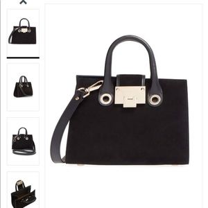 Jimmy Choo Small Riley Suede Crossbody Bag